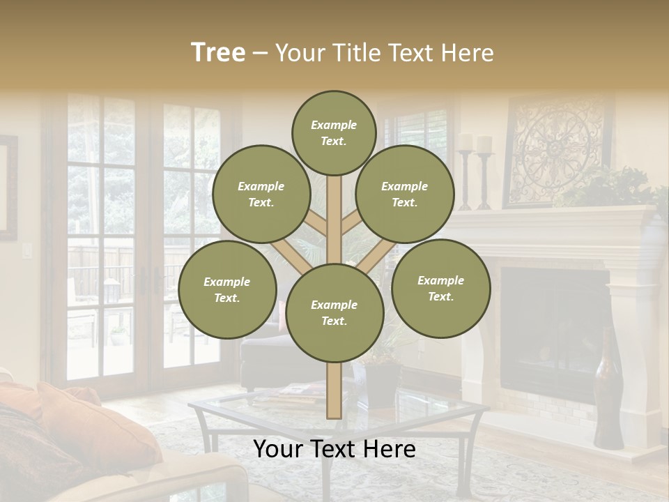 Residence Fire Architecture PowerPoint Template