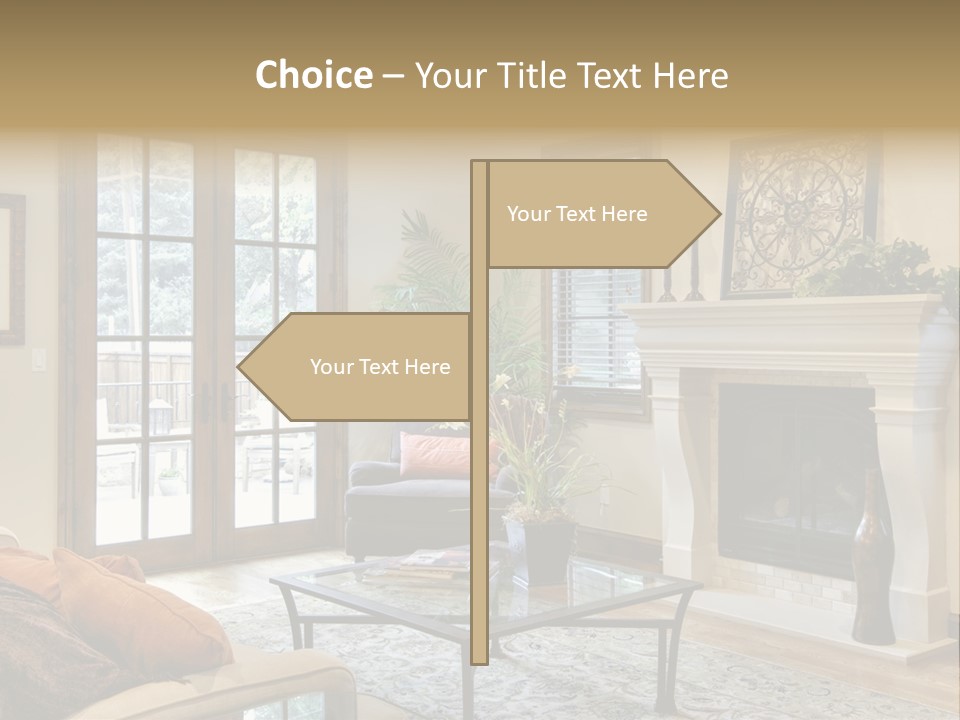 Residence Fire Architecture PowerPoint Template