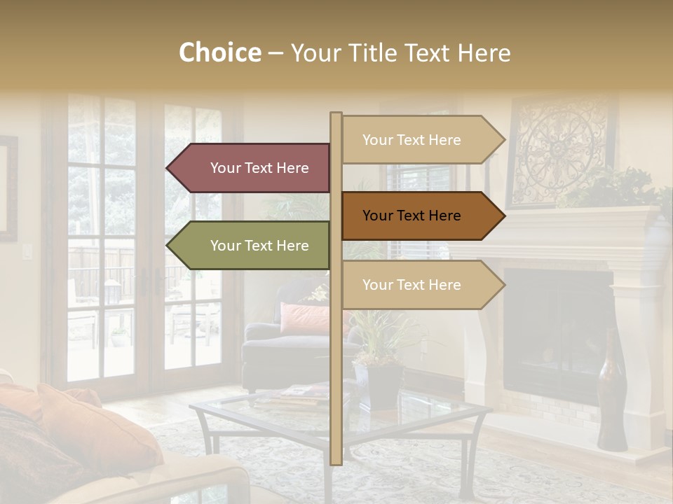 Residence Fire Architecture PowerPoint Template