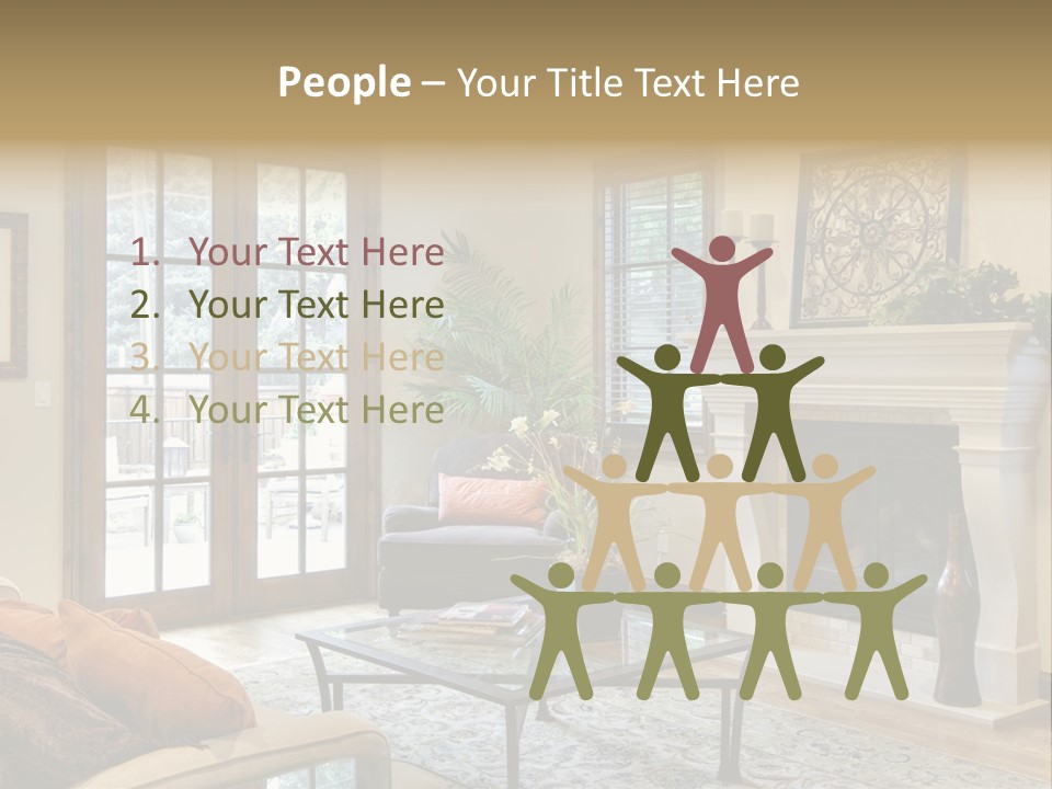 Residence Fire Architecture PowerPoint Template