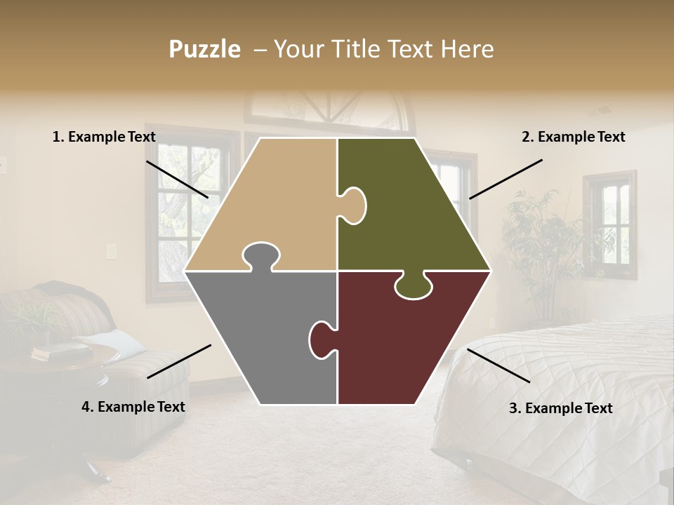 Sofa Window Brown PowerPoint Template