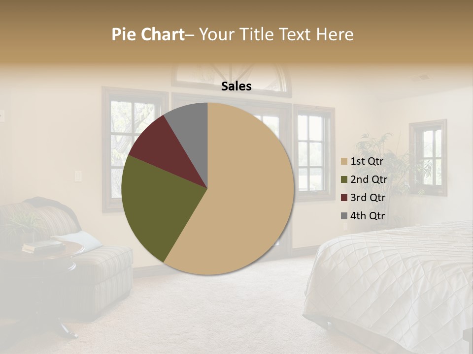 Sofa Window Brown PowerPoint Template