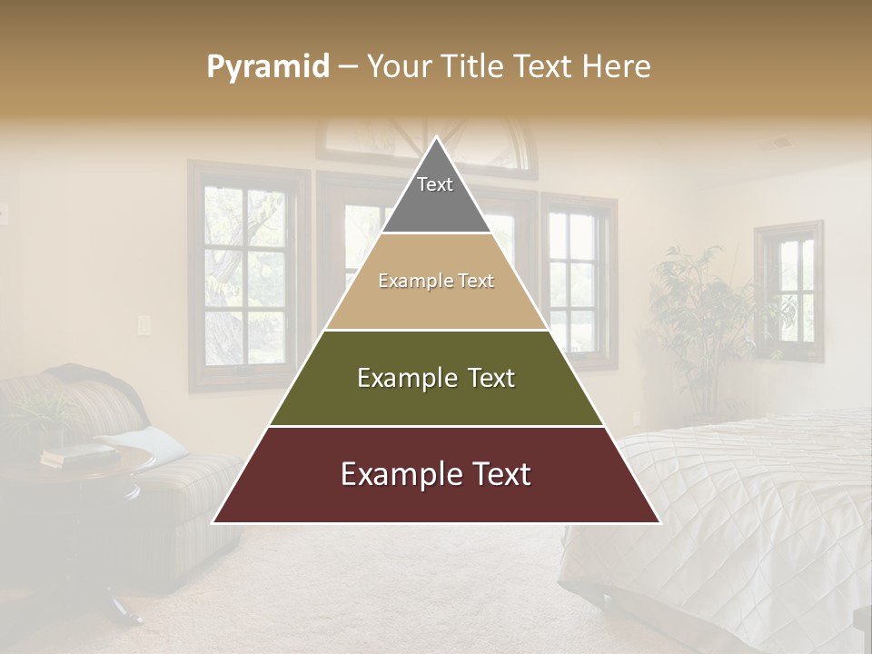 Sofa Window Brown PowerPoint Template