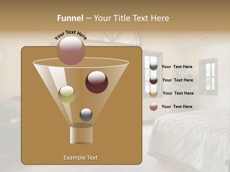 Sofa Window Brown PowerPoint Template