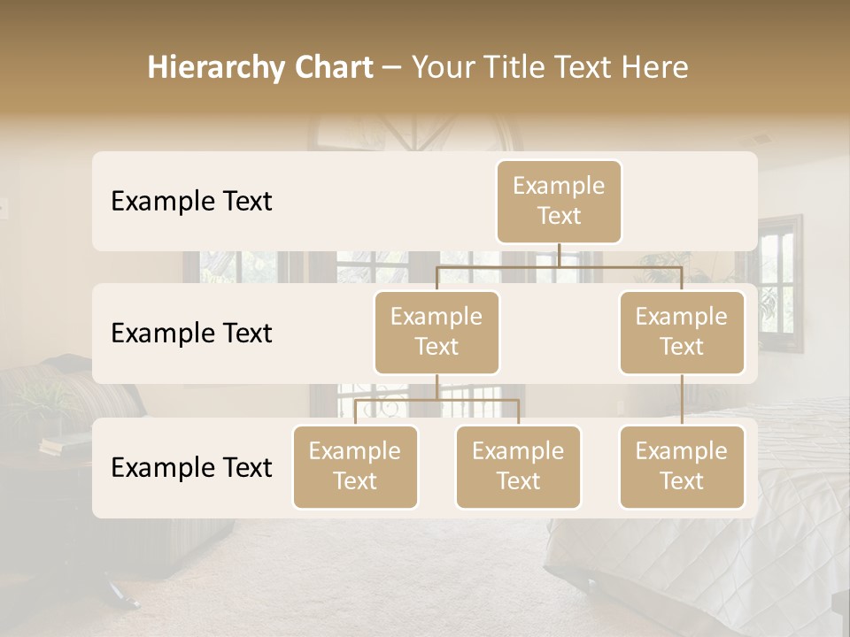 Sofa Window Brown PowerPoint Template