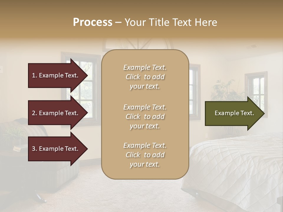 Sofa Window Brown PowerPoint Template