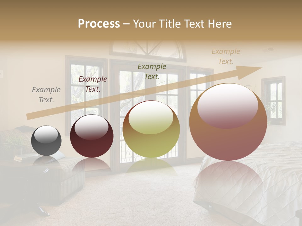 Sofa Window Brown PowerPoint Template