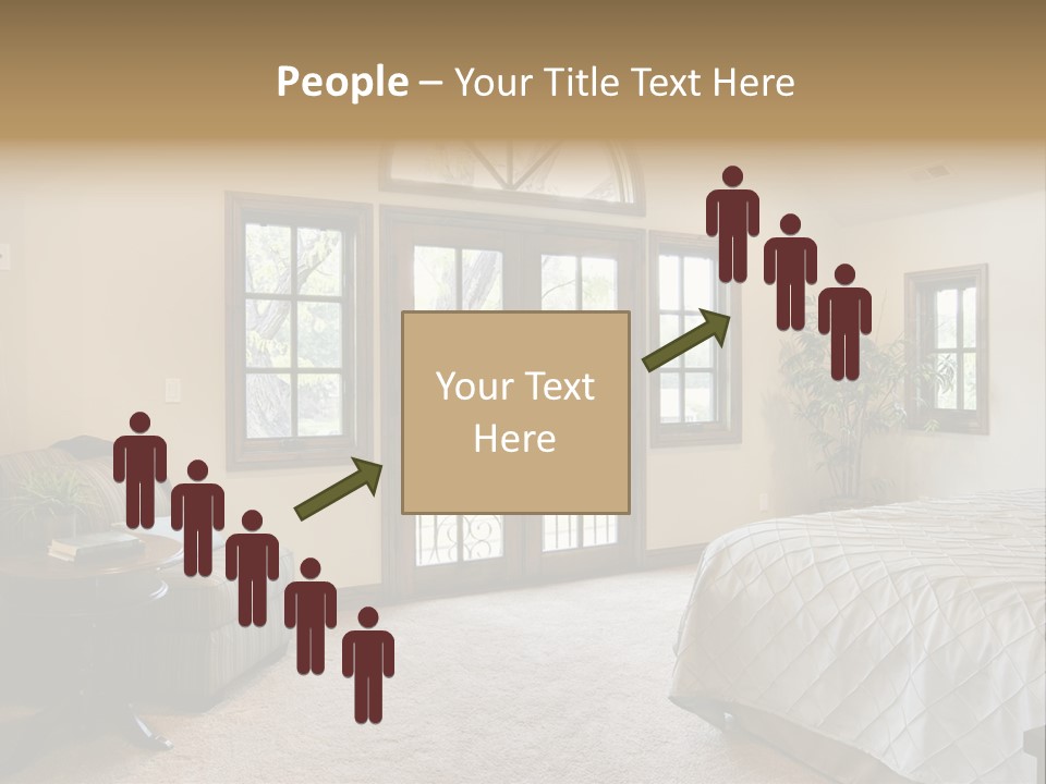 Sofa Window Brown PowerPoint Template