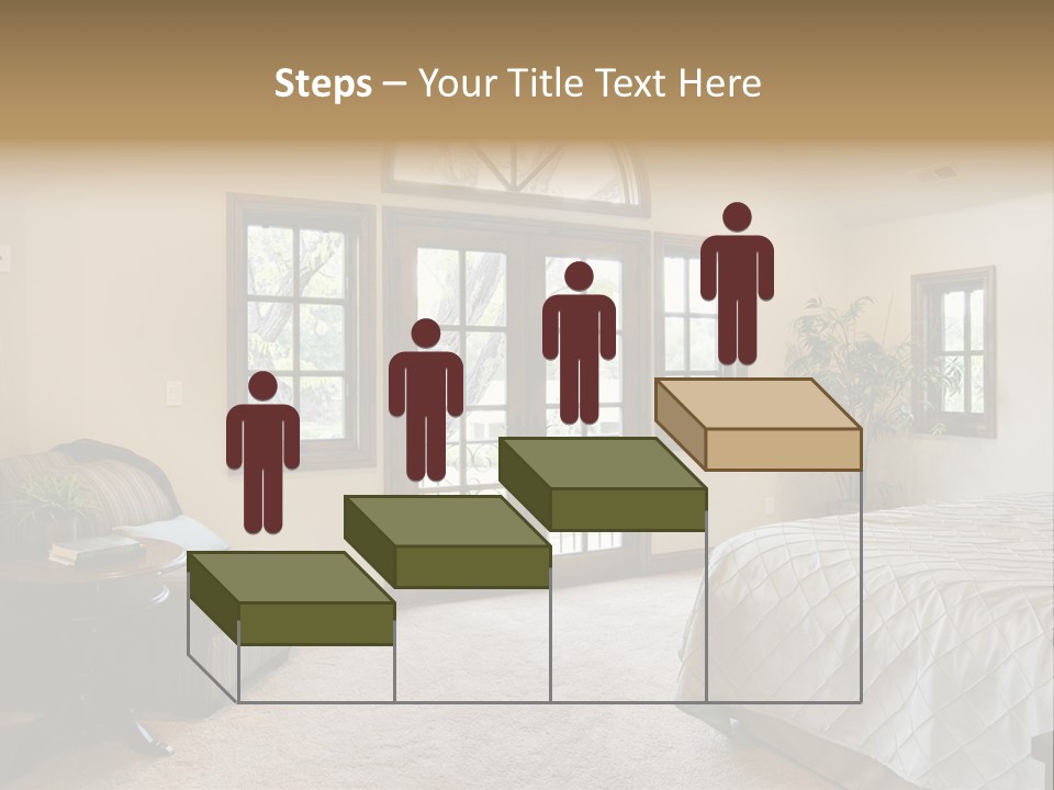 Sofa Window Brown PowerPoint Template