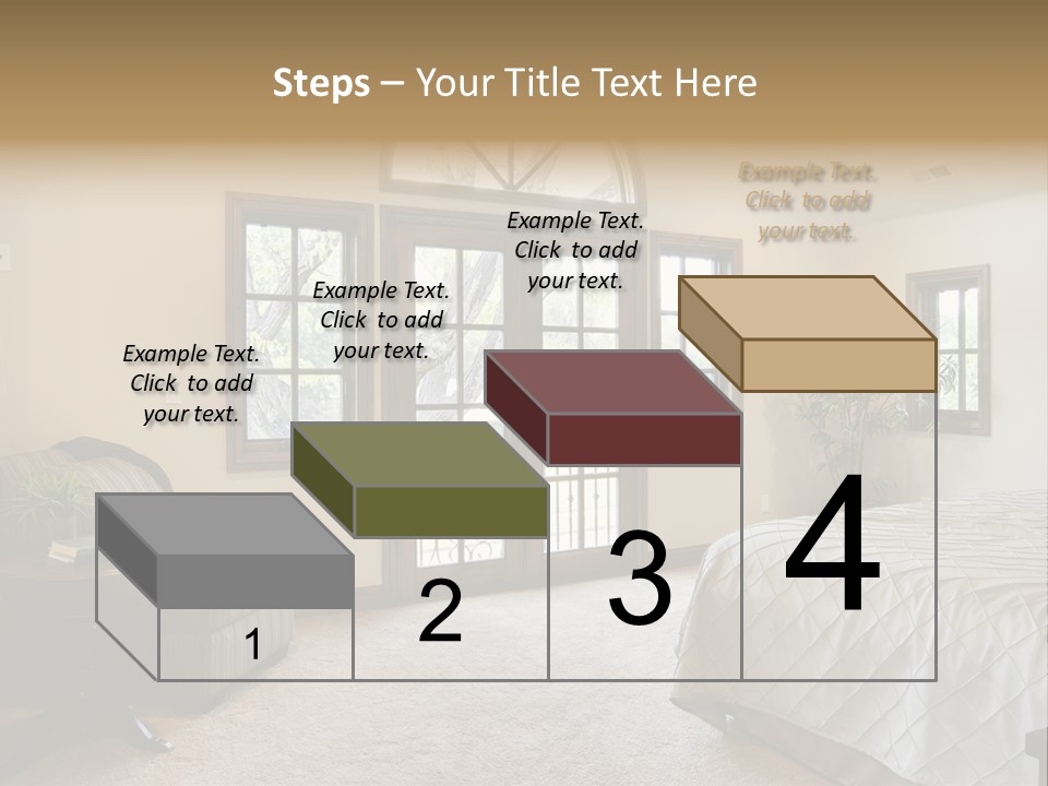 Sofa Window Brown PowerPoint Template