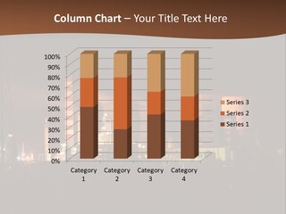 Factory Gasoline Chimney PowerPoint Template