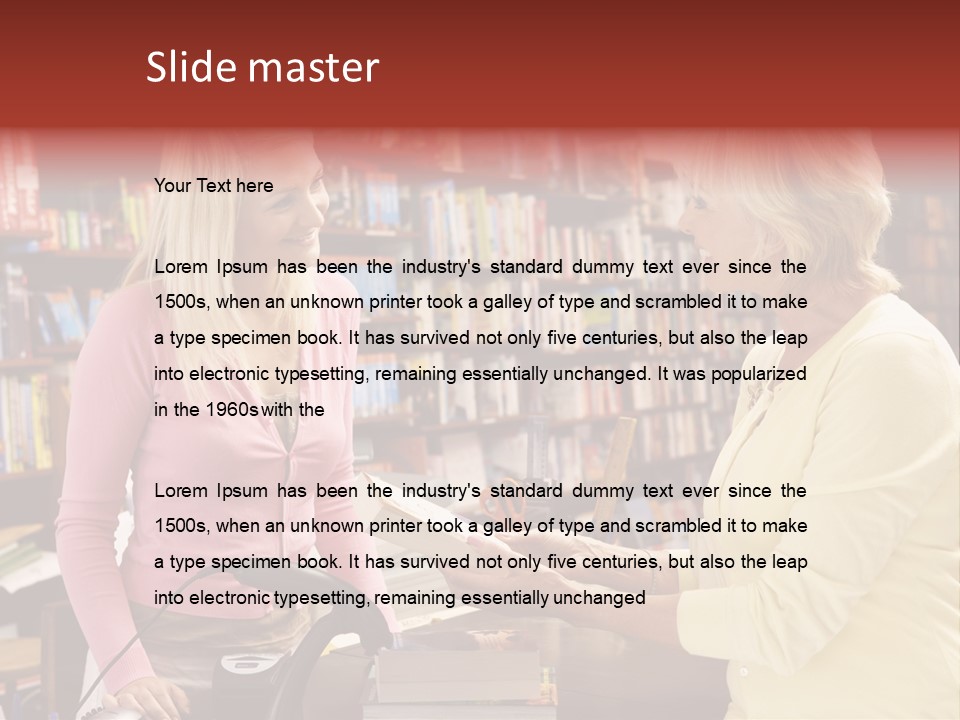 Friendly Checkout Customer PowerPoint Template