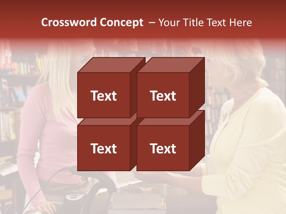 Friendly Checkout Customer PowerPoint Template