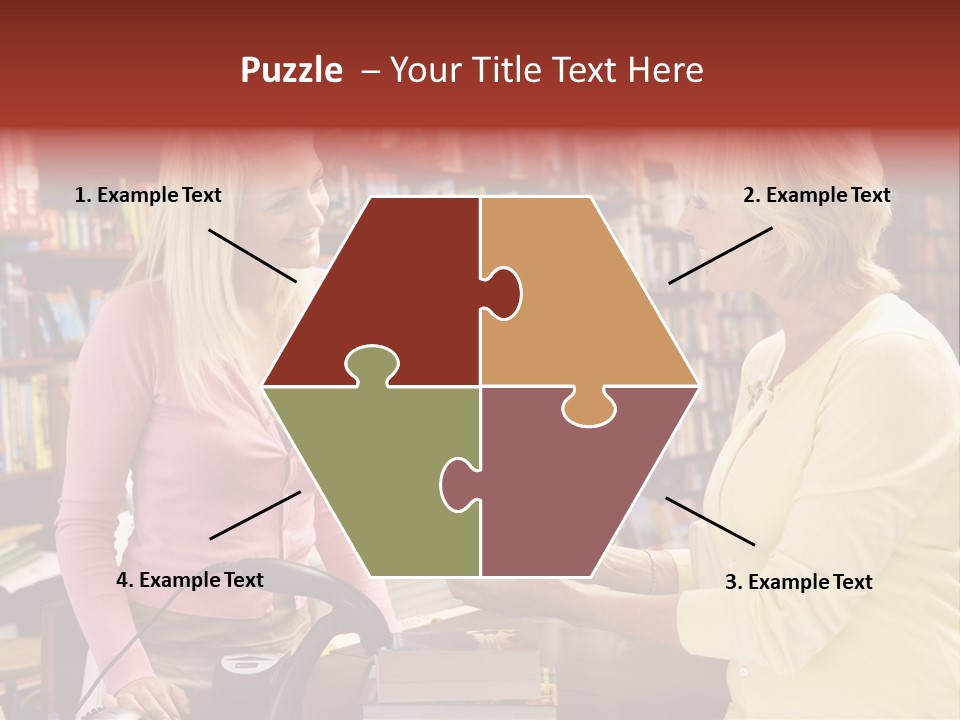 Friendly Checkout Customer PowerPoint Template