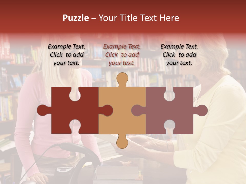 Friendly Checkout Customer PowerPoint Template