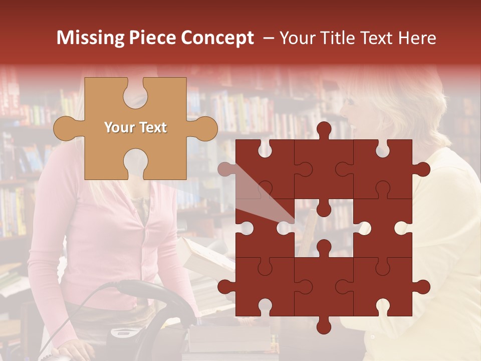 Friendly Checkout Customer PowerPoint Template