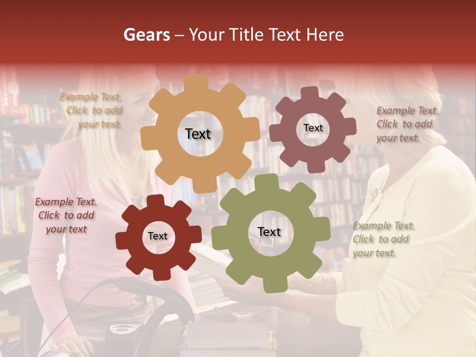 Friendly Checkout Customer PowerPoint Template