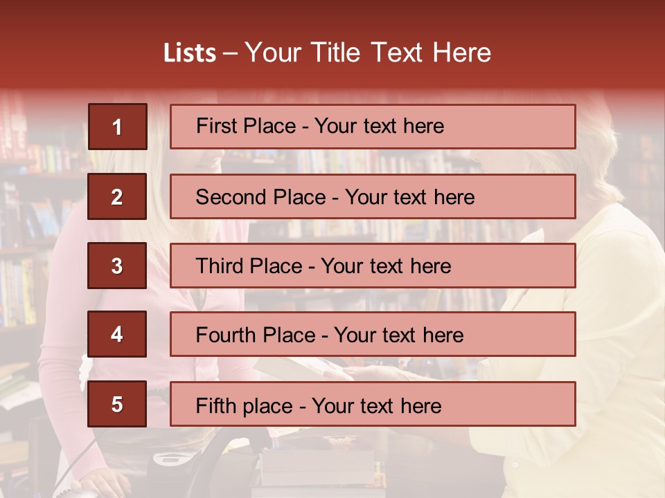 Friendly Checkout Customer PowerPoint Template