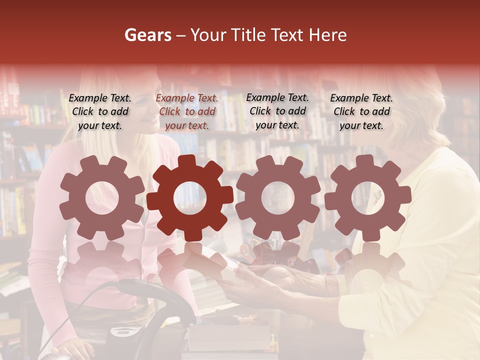 Friendly Checkout Customer PowerPoint Template