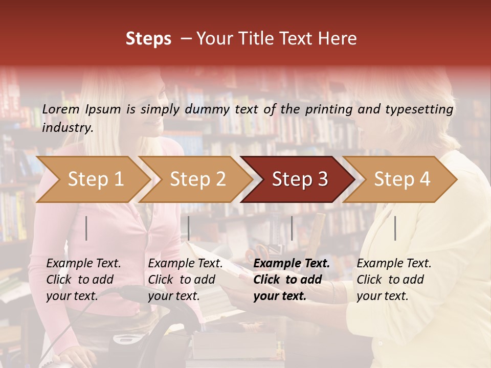 Friendly Checkout Customer PowerPoint Template