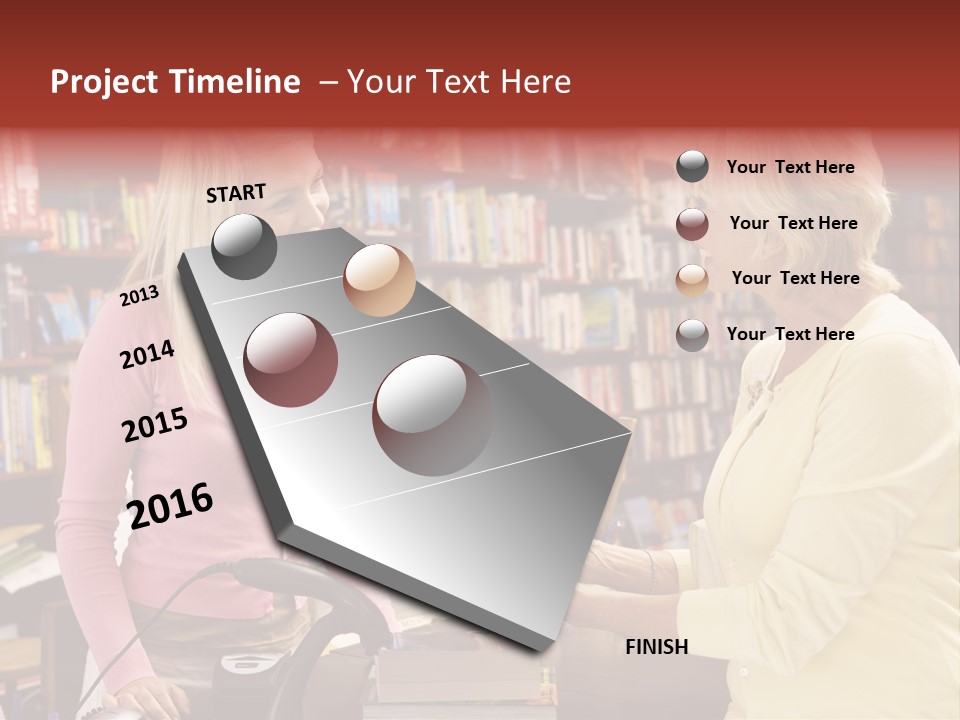 Friendly Checkout Customer PowerPoint Template