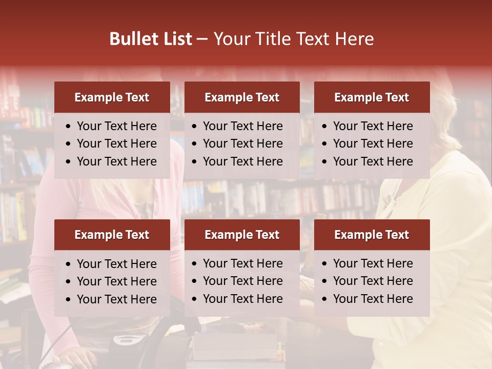 Friendly Checkout Customer PowerPoint Template