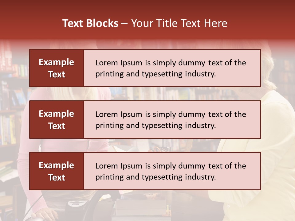 Friendly Checkout Customer PowerPoint Template