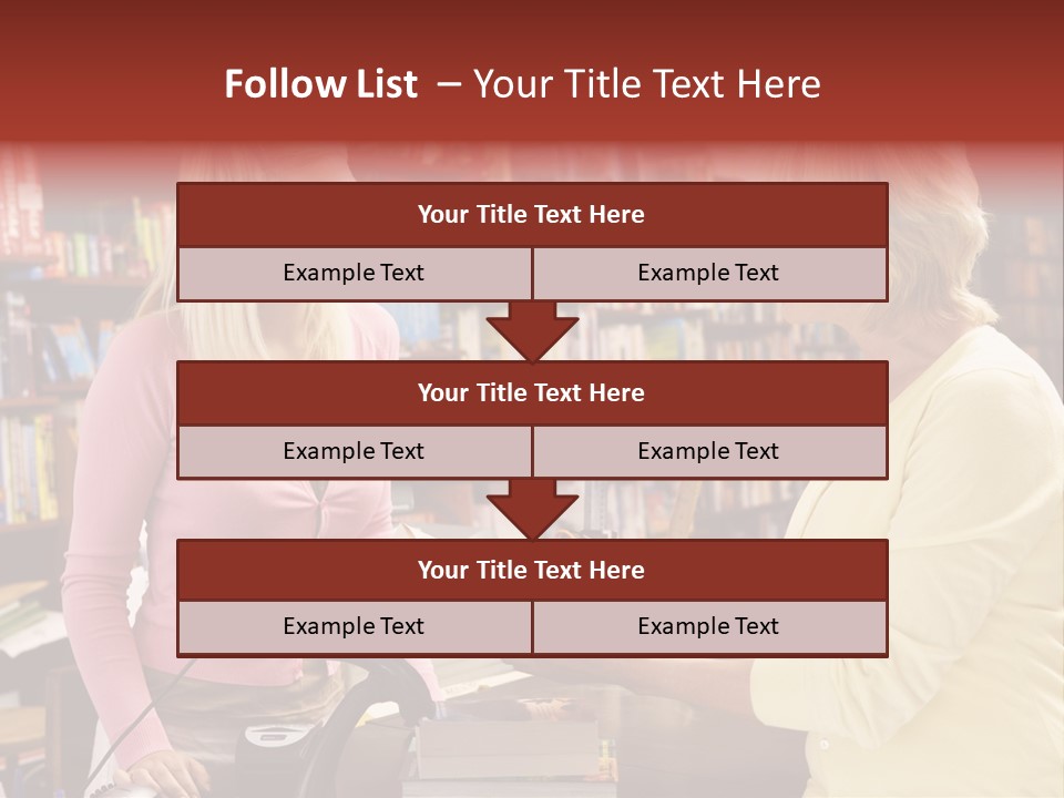 Friendly Checkout Customer PowerPoint Template