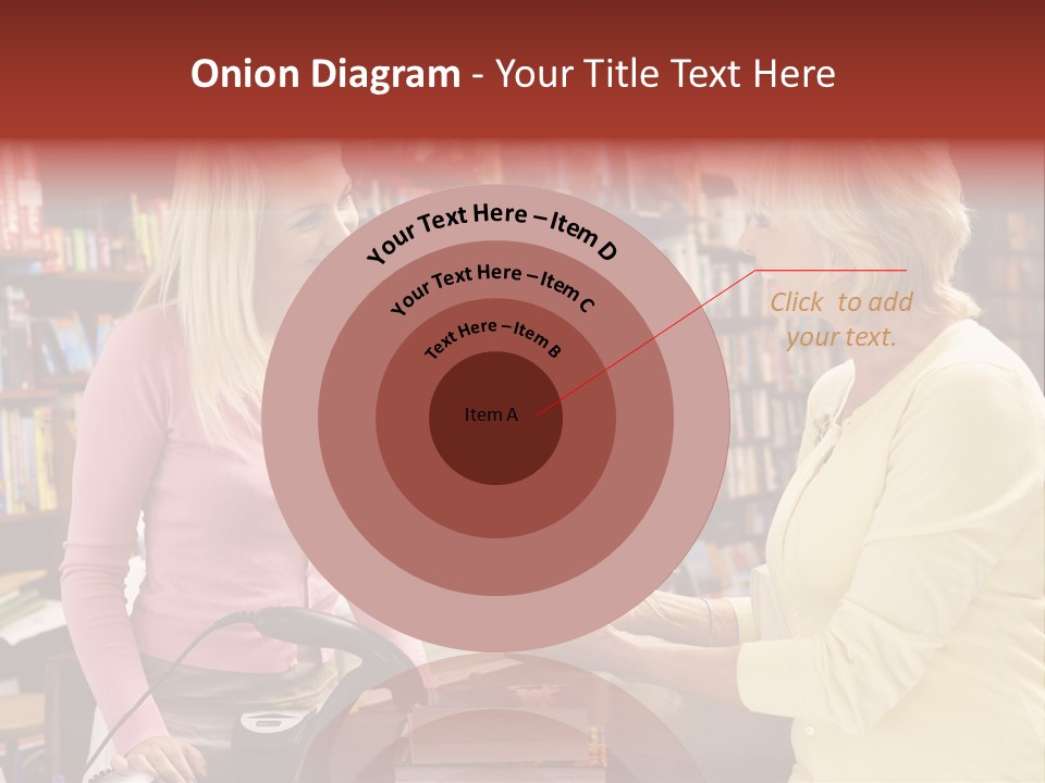 Friendly Checkout Customer PowerPoint Template