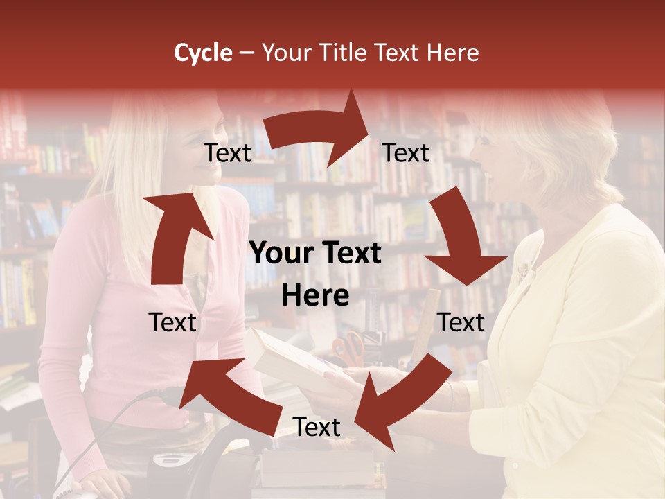 Friendly Checkout Customer PowerPoint Template