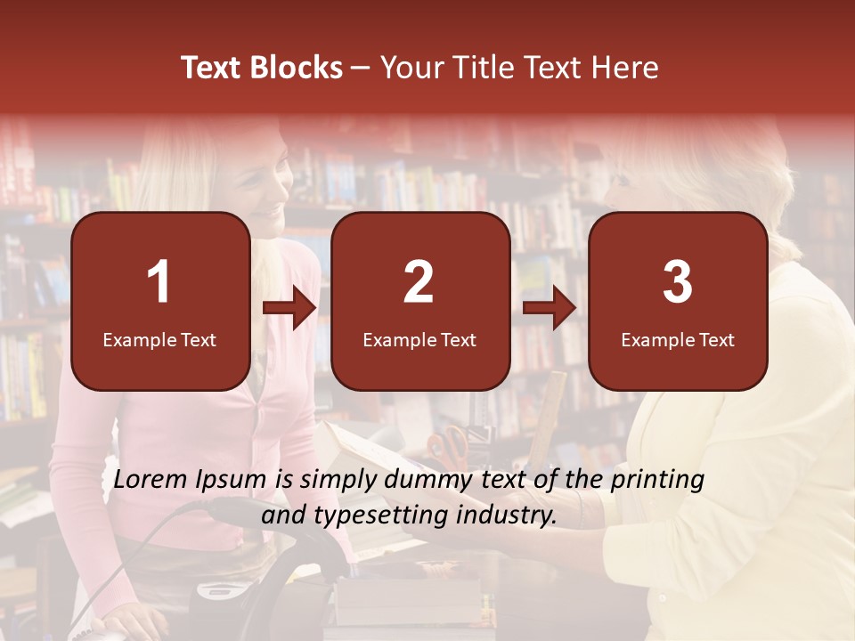 Friendly Checkout Customer PowerPoint Template