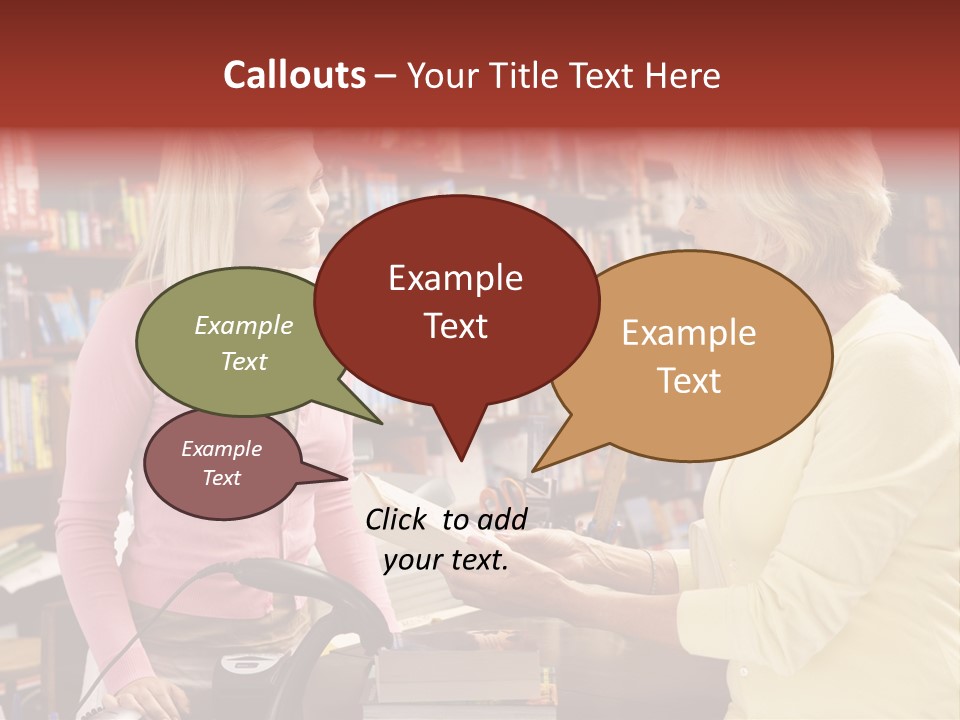 Friendly Checkout Customer PowerPoint Template