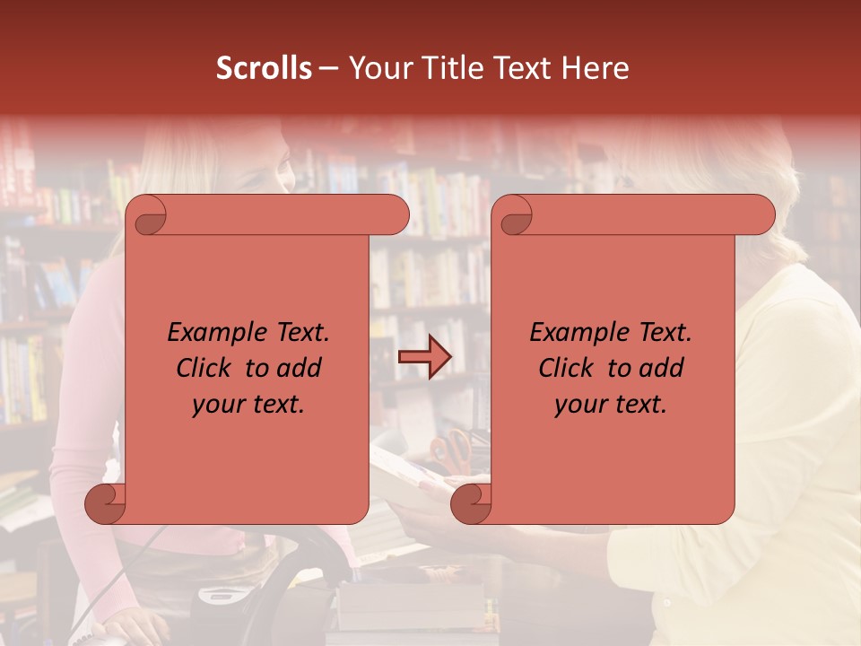 Friendly Checkout Customer PowerPoint Template