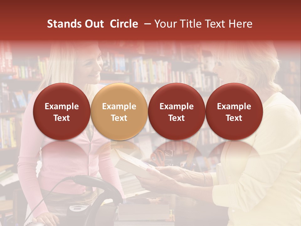 Friendly Checkout Customer PowerPoint Template