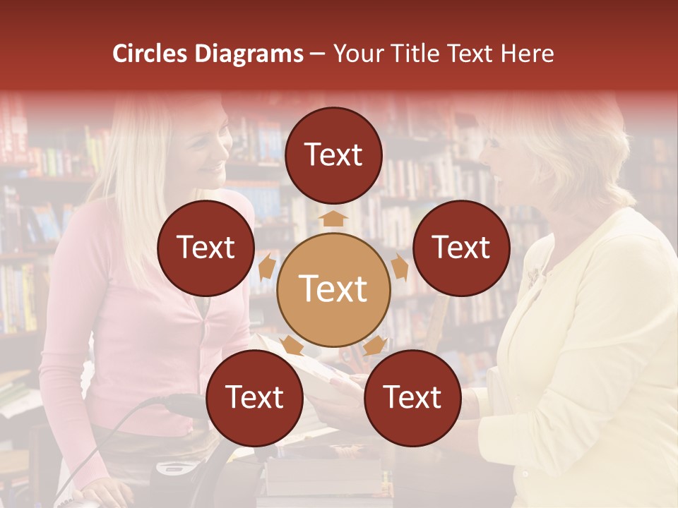 Friendly Checkout Customer PowerPoint Template