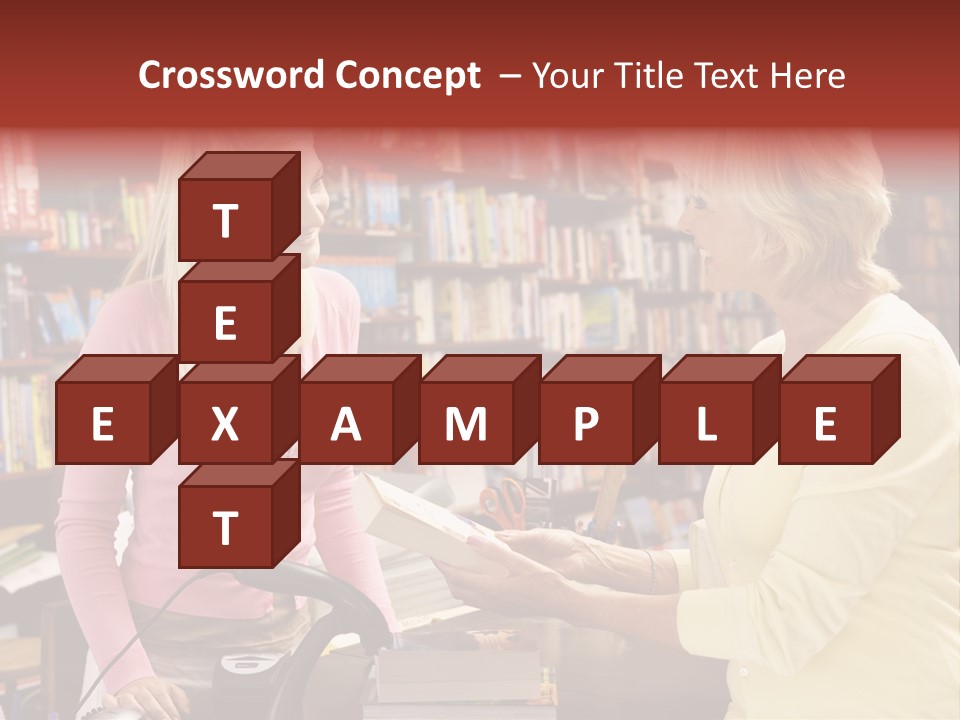 Friendly Checkout Customer PowerPoint Template