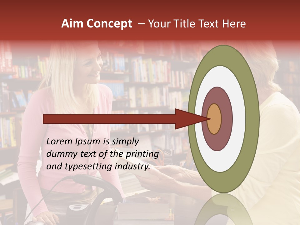 Friendly Checkout Customer PowerPoint Template