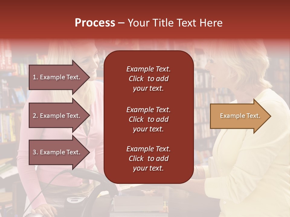 Friendly Checkout Customer PowerPoint Template