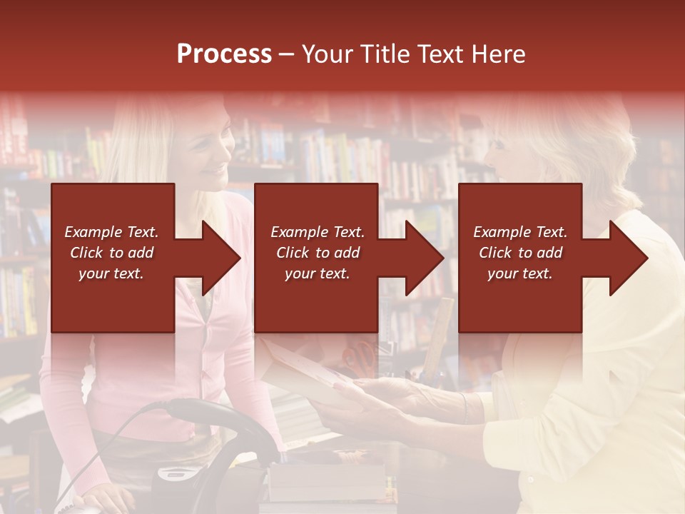 Friendly Checkout Customer PowerPoint Template