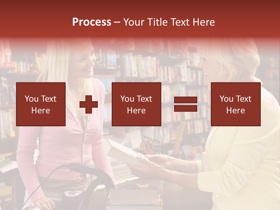 Friendly Checkout Customer PowerPoint Template