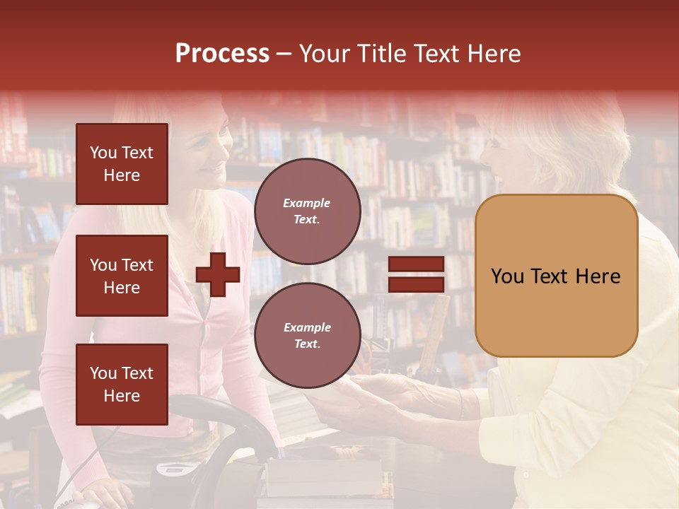 Friendly Checkout Customer PowerPoint Template