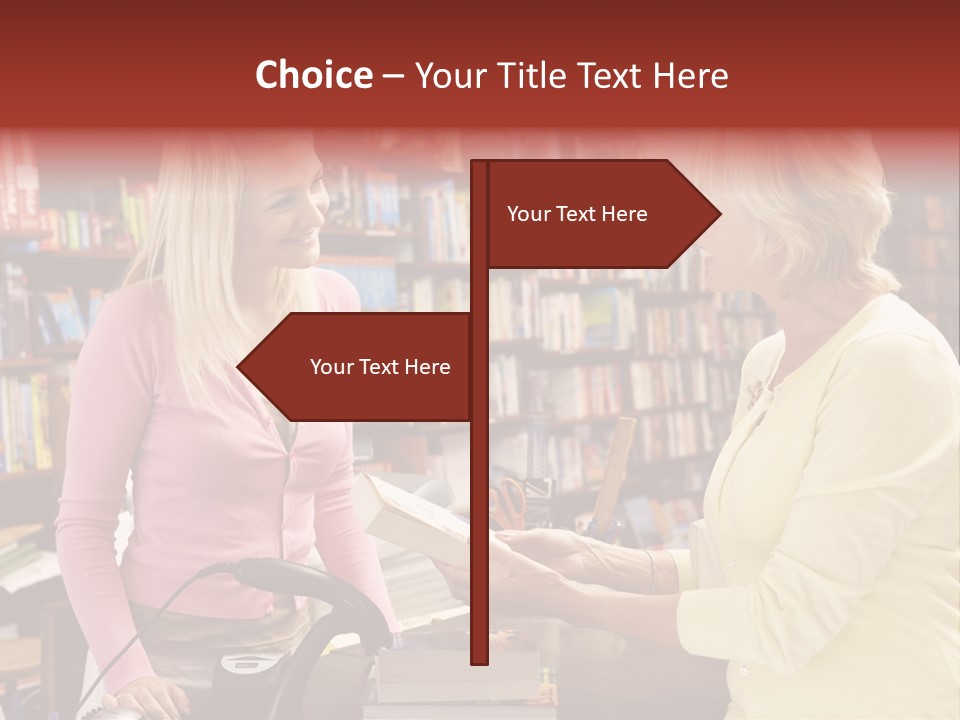 Friendly Checkout Customer PowerPoint Template
