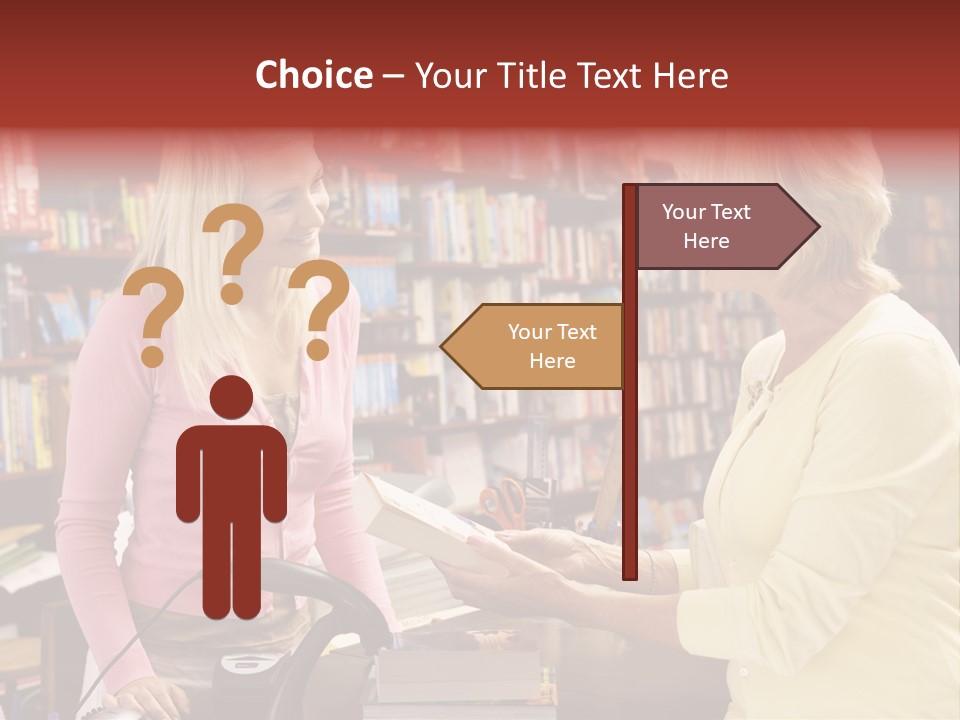 Friendly Checkout Customer PowerPoint Template