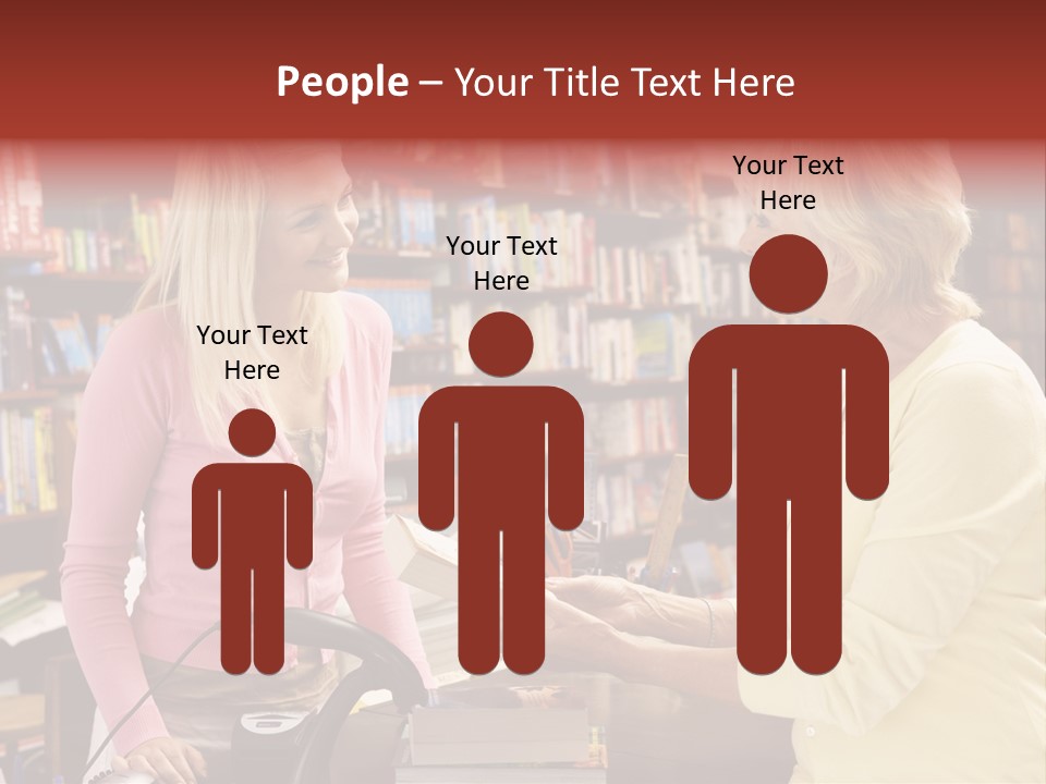 Friendly Checkout Customer PowerPoint Template