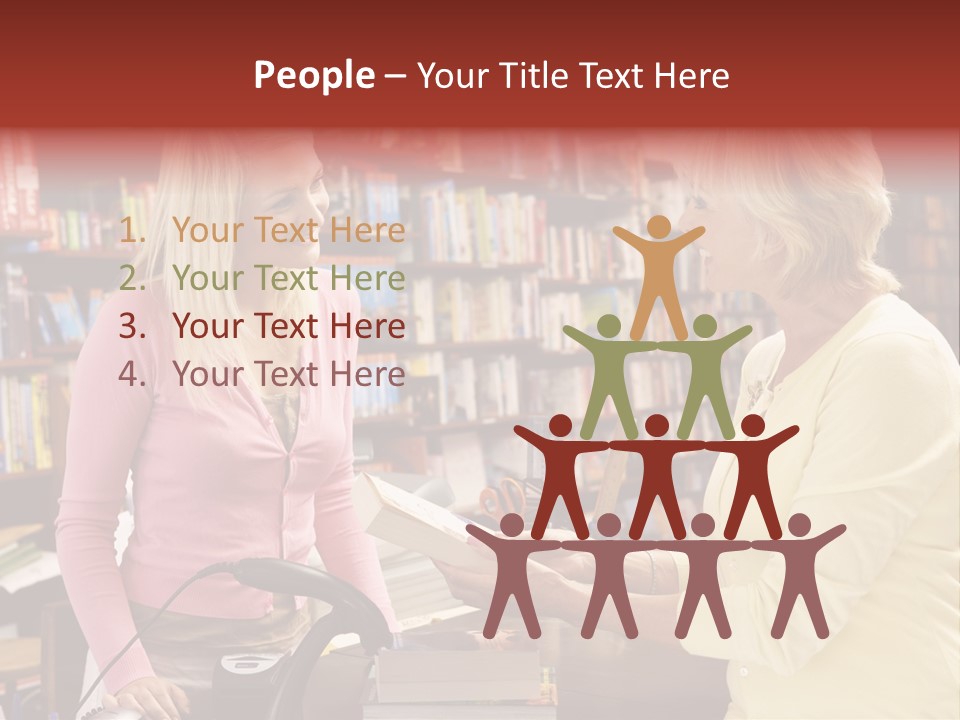 Friendly Checkout Customer PowerPoint Template