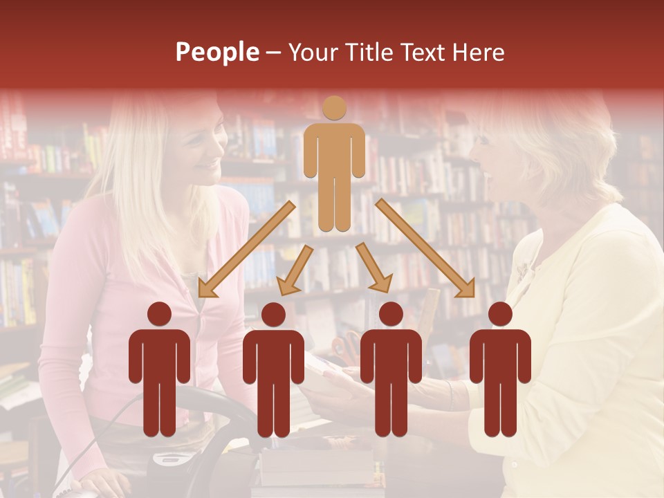 Friendly Checkout Customer PowerPoint Template