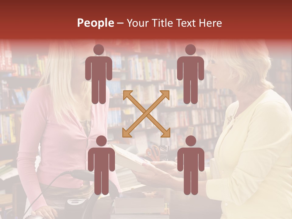 Friendly Checkout Customer PowerPoint Template