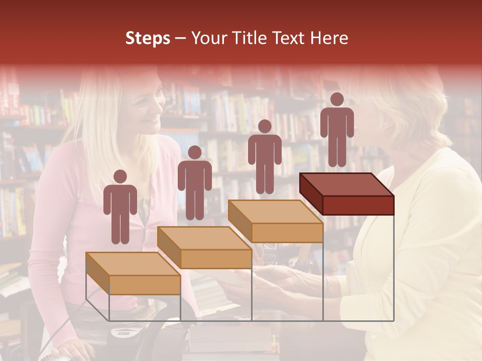 Friendly Checkout Customer PowerPoint Template