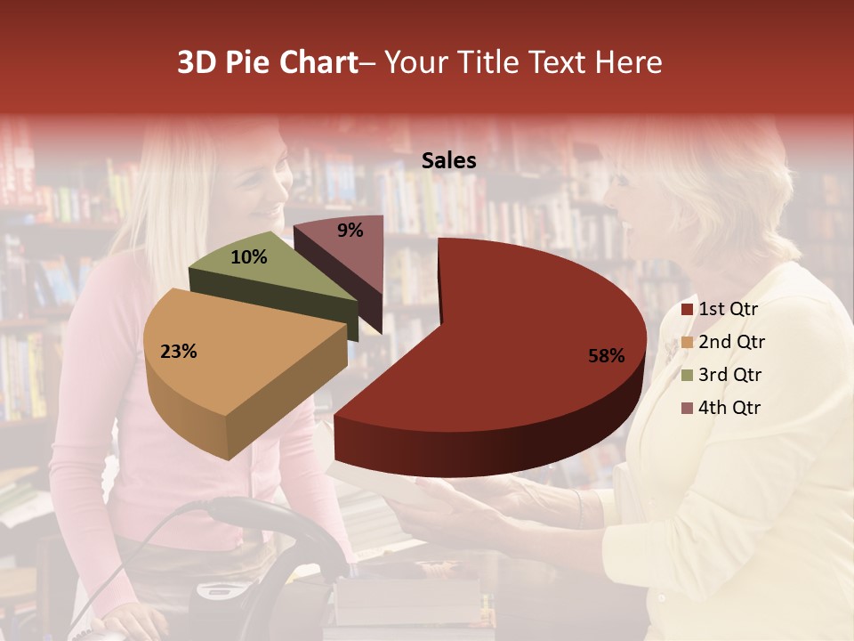 Friendly Checkout Customer PowerPoint Template
