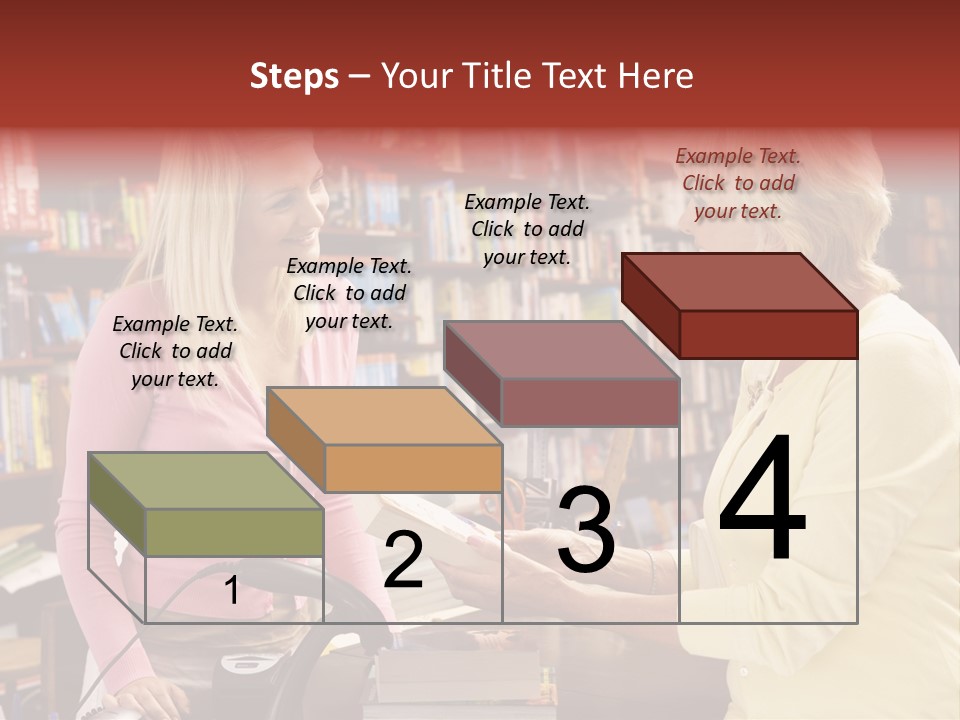 Friendly Checkout Customer PowerPoint Template